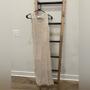 Altar'd State Cream Knit Maxi Dress